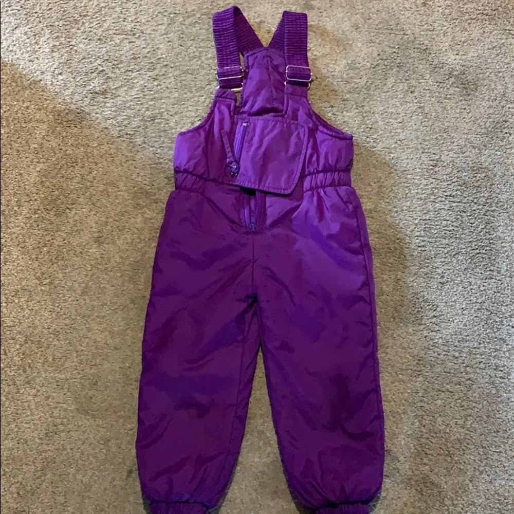 Purple snow pants